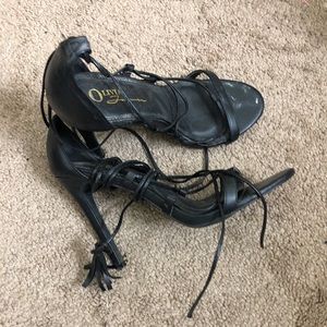 Black Strappy Heels